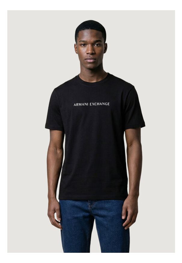 Armani Exchange T-Shirt XM002827 AF12308 UC001 Czarny Regular Fit. Kolor: czarny. Materiał: bawełna