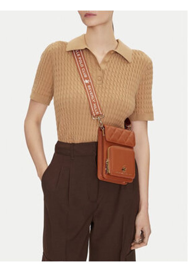 Beverly Hills Polo Club Torebka BHPC-L-007-07 Brązowy. Kolor: brązowy. Materiał: skórzane