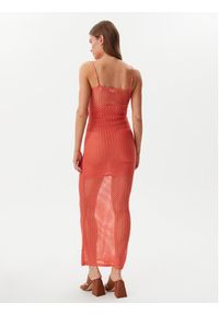 Guess Sukienka letnia E5GK07 Z3N30 Koralowy Regular Fit. Kolor: pomarańczowy. Materiał: syntetyk. Sezon: lato #3
