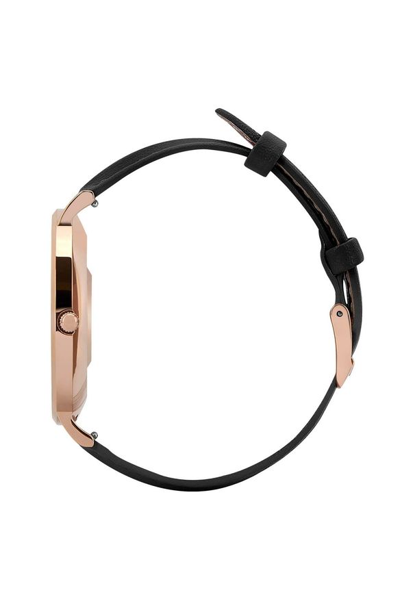 GARETT - Garett Verona Złoto-czarny skórzany. Kolor: złoty, czarny, wielokolorowy. Materiał: skóra