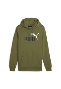 Puma - Bluza męska PUMA Essentials+ Two-Tone Big Logo Hoodie TR. Kolor: zielony #1