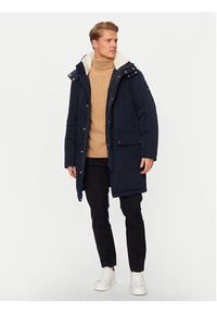 BOSS - Boss Parka H-Coyan 50524964 Granatowy Regular Fit. Kolor: niebieski. Materiał: syntetyk