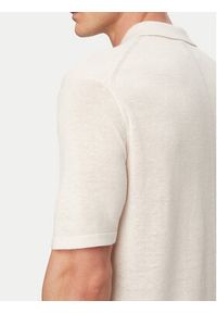 Calvin Klein Polo LV04LF313G Biały Regular Fit. Typ kołnierza: polo. Kolor: biały. Materiał: wiskoza #5