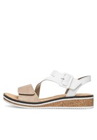 Rieker Sandały V3660-60 Beżowy. Kolor: beżowy. Materiał: syntetyk #3