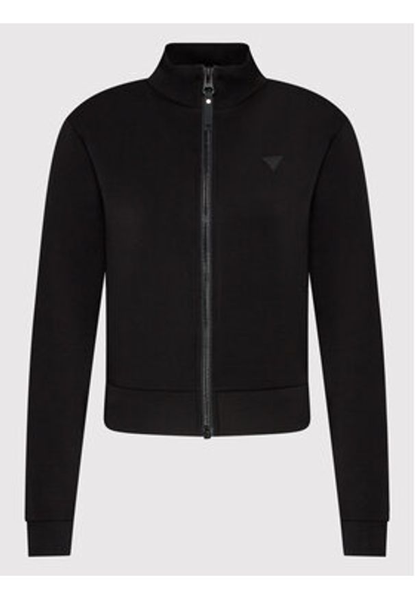 Guess Bluza Allie V2YQ17 K7UW2 Czarny Regular Fit. Kolor: czarny. Materiał: wiskoza