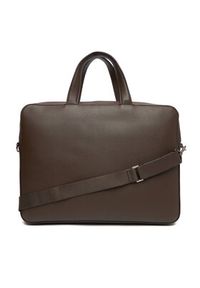 Calvin Klein Torba na laptopa Micro Pebble Slim Briefcase 36 LV04D3012G Brązowy. Kolor: brązowy. Materiał: skóra #3