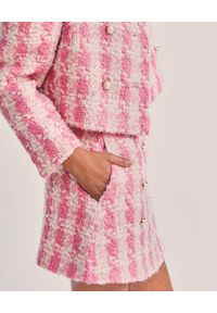 LOVE SHACK FANCY - Różowa spódnica w pepitkę Gibson. Kolor: różowy, wielokolorowy, fioletowy. Materiał: wełna, tkanina. Długość: mini #5