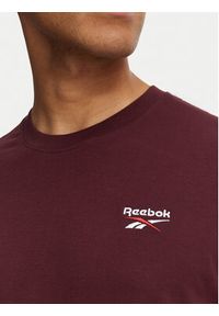Reebok Longsleeve Feliks RK25738CCM Bordowy Regular Fit. Kolor: czerwony. Materiał: bawełna. Długość rękawa: długi rękaw #2