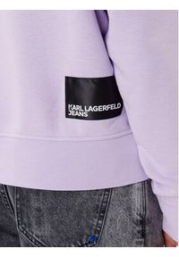 Karl Lagerfeld Jeans Bluza A1W20005 Fioletowy Regular Fit. Kolor: fioletowy. Materiał: bawełna #4