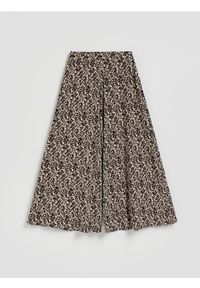 Reserved - Wzorzyste spodnie palazzo - wielobarwny. Materiał: dzianina