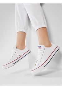 Converse Trampki Chuck Taylor All Star Ox 132173C Biały. Kolor: biały. Materiał: skóra #1
