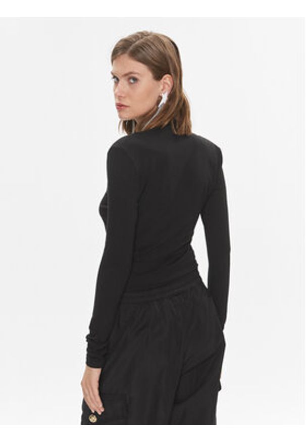 Pinko Bluzka 102363 A1DE Czarny Slim Fit. Kolor: czarny. Materiał: wiskoza
