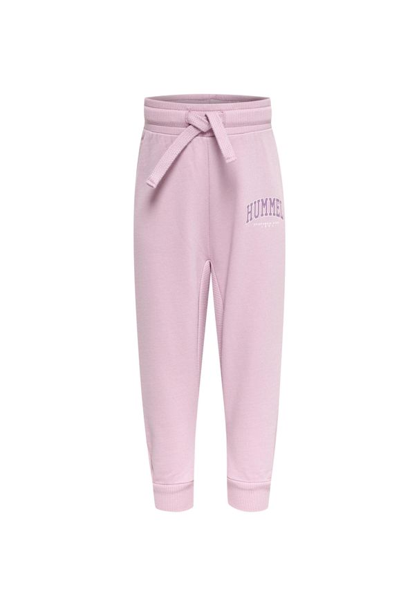 Spodnie dresowe dla dzieci Hummel Fast Apple. Kolor: różowy. Materiał: dresówka. Sport: joga i pilates, bieganie