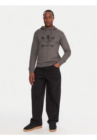 Adidas - adidas Bluza adicolor Classics Trefoil JY3765 Szary Regular Fit. Kolor: szary. Materiał: bawełna #3