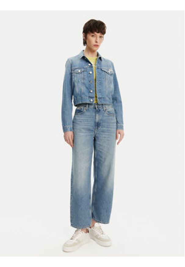 Calvin Klein Jeans Jeansy J20J225604 Niebieski Straight Fit. Kolor: niebieski