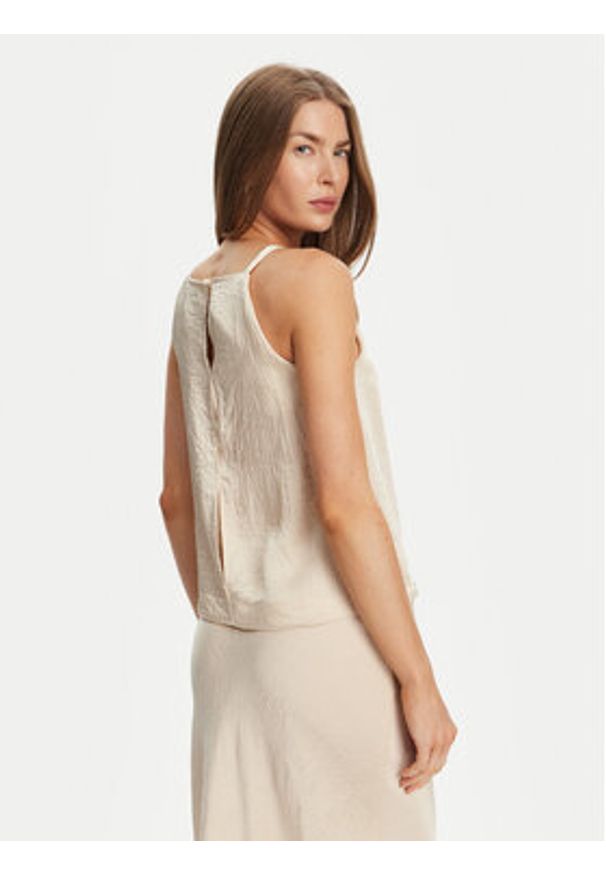 Marella Top Sfinge 2513161035 Écru Regular Fit. Materiał: acetat