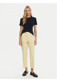 TOMMY HILFIGER - Tommy Hilfiger Chinosy WW0WW40504 Żółty Straight Fit. Kolor: żółty. Materiał: bawełna, lyocell