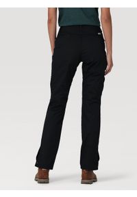 Wrangler - WRANGLER REINFORCED SOFTSHELL PANT DAMSKIE SPODNIE MATERIAŁOWE BLACK WC2GAW100 112324386. Materiał: materiał, softshell