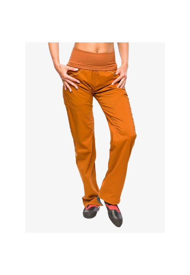 OCUN - Spodnie wspinaczkowe damskie Ocun Noya Eco Pants. Kolor: pomarańczowy. Długość: długie. Sport: wspinaczka