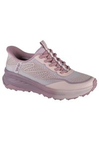 skechers - Buty sportowe Sneakersy damskie, Slip-Ins: Switch Back - Mist. Kolor: fioletowy. Sport: turystyka piesza