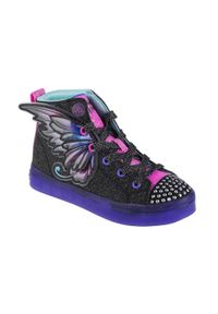 skechers - Buty sportowe do chodzenia dziewczęce, Skechers Twi-Lites 2.0-Twinkle Wishes. Zapięcie: sznurówki. Kolor: czarny, niebieski, wielokolorowy. Materiał: materiał. Szerokość cholewki: normalna. Sport: turystyka piesza