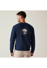 Regatta - Nithsdale męska bluza. Kolor: niebieski. Materiał: bawełna