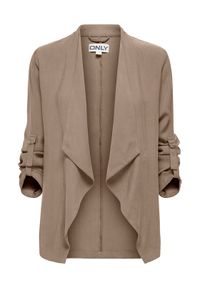 only - ONLY Marynarka Lalia 15367395 Brązowy jasny Regular Fit. Kolor: brązowy. Materiał: wiskoza #1