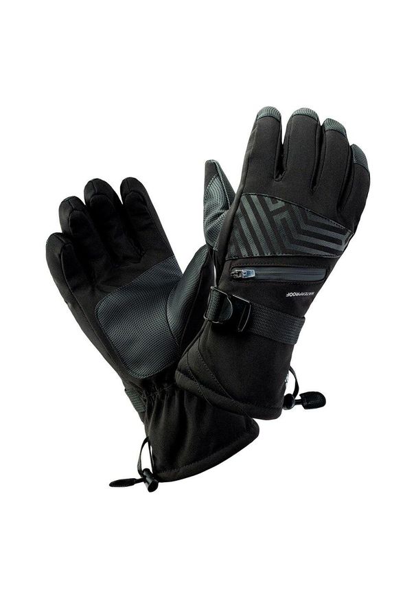 Hi-tec - Męskie Wodoodporne Rękawice Narciarskie Rodeno. Kolor: czarny. Sezon: zima. Sport: narciarstwo