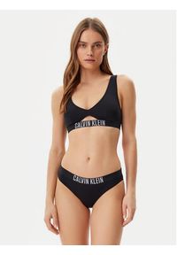 Calvin Klein Swimwear Dół od bikini KW0KW02856 Czarny. Kolor: czarny. Materiał: syntetyk
