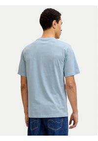 Jack & Jones T-Shirt Jjrain Tee Ss Crew Neck 12288097 Błękitny Regular Fit. Kolor: niebieski. Materiał: bawełna #4