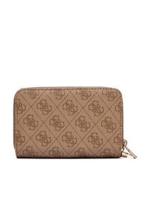 Guess Duży Portfel Damski Laurel II Slg SWSG74 59164 Brązowy. Kolor: brązowy. Materiał: skóra