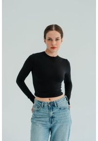 MOONHOLI - Longsleeve do jogi damski Moonholi Vogue z długim rękawem. Kolor: czarny. Długość rękawa: długi rękaw. Długość: długie. Sport: joga i pilates