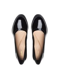 Clarks Czółenka Freva 55 Court 26174873 Czarny. Kolor: czarny. Materiał: skóra, lakier #5