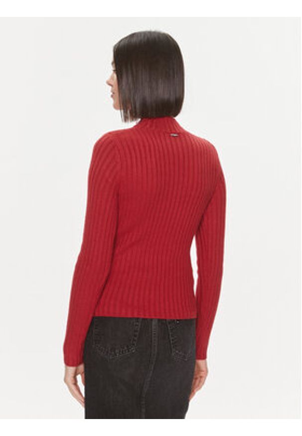 Liu Jo Sweter MF3223 MA95M Czerwony Regular Fit. Kolor: czerwony. Materiał: syntetyk, wełna