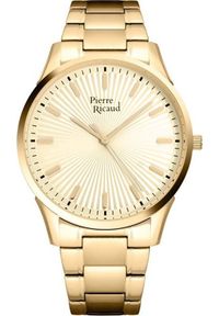 Zegarek Pierre Ricaud Zegarek męski Pierre Ricaud P91041.1111Q złoty. Kolor: złoty #1