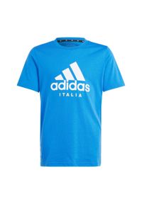 Adidas - Koszulka Italy Kids. Kolor: niebieski. Sport: piłka nożna