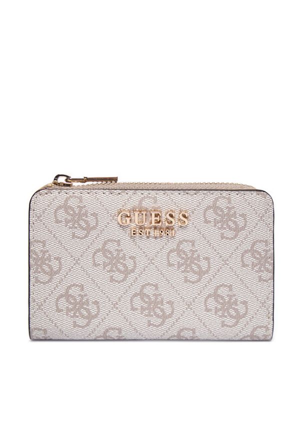 Guess Mały Portfel Damski Laurel II Slg SWSG74 59156 Beżowy. Kolor: beżowy. Materiał: skóra