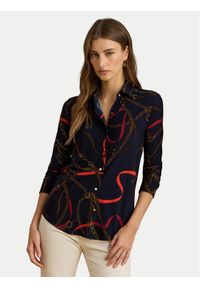 Lauren Ralph Lauren - LAUREN RALPH LAUREN Koszula 200P03716001 Granatowy Regular Fit. Kolor: niebieski. Materiał: syntetyk #1
