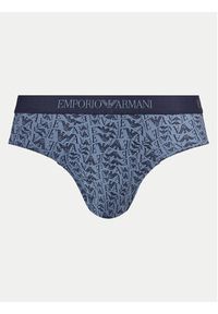 Emporio Armani Underwear Komplet 3 par slipów 111624 4F722 75536 Granatowy. Kolor: niebieski. Materiał: bawełna #4