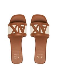 Armani Exchange Klapki XW002568 AF22752 MZ767 Brązowy. Kolor: brązowy. Materiał: skóra #5