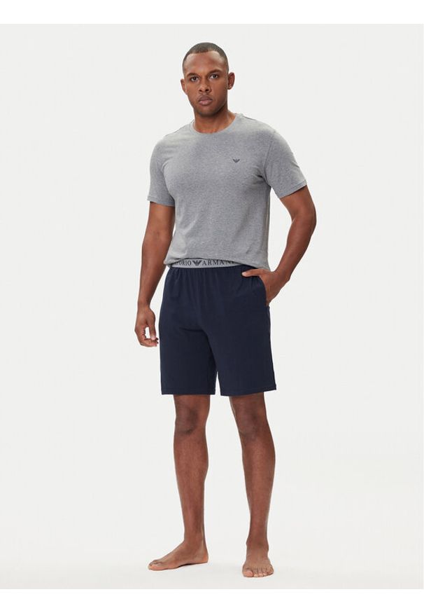 Emporio Armani Underwear Piżama EM000400 AF10776 M8098 Szary Regular Fit. Kolor: szary. Materiał: bawełna