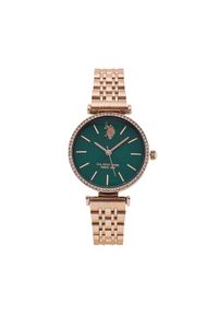 U.S. Polo Assn. Zegarek Eleonor USP8168GR Różowe złoto. Kolor: złoty, różowy, wielokolorowy