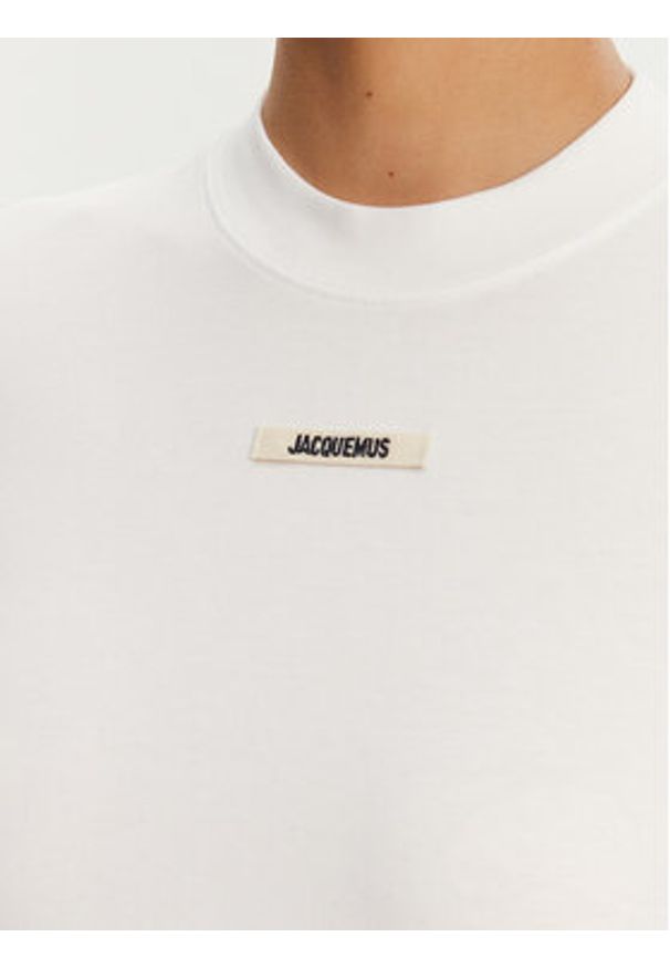 JACQUEMUS T-Shirt 241JS133-2031 Biały Regular Fit. Kolor: biały. Materiał: bawełna