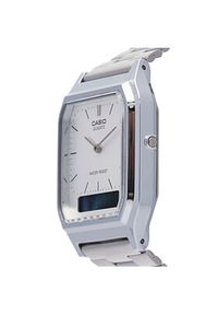 Casio Zegarek Vintage Maxi AQ-230A-7AMQYES Srebrny. Kolor: srebrny. Styl: vintage #4