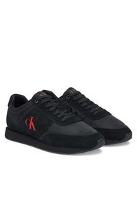 Calvin Klein Sneakersy Retro Runner Band Lth-Su HM0HM02212 Czarny. Kolor: czarny. Materiał: zamsz, skóra #6
