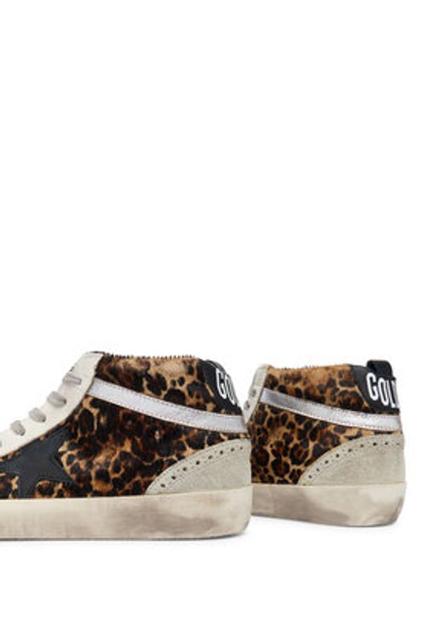 GOLDEN GOOSE - Golden Goose Sneakersy Mid Star Classic GWF00122.F003766.81933 Brązowy. Kolor: brązowy. Materiał: skóra