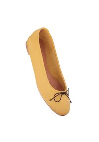 Marco Shoes Baletki Passo żółte. Zapięcie: sznurówki. Kolor: żółty #7