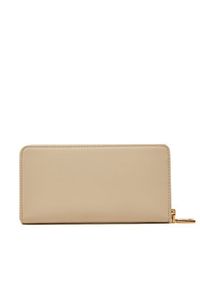 Love Moschino - LOVE MOSCHINO Duży Portfel Damski JC5611PP1MKD0110 Beżowy. Kolor: beżowy. Materiał: skóra
