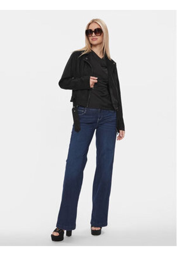 Guess Kurtka przejściowa Celeste W4RL10 WFWQ0 Czarny Regular Fit. Kolor: czarny. Materiał: syntetyk
