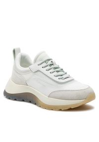 Calvin Klein Sneakersy Runner Lace Up Mesh Mix HW0HW01905 Biały. Kolor: biały. Materiał: mesh, materiał #6